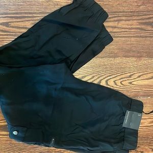 Black cargo joggers